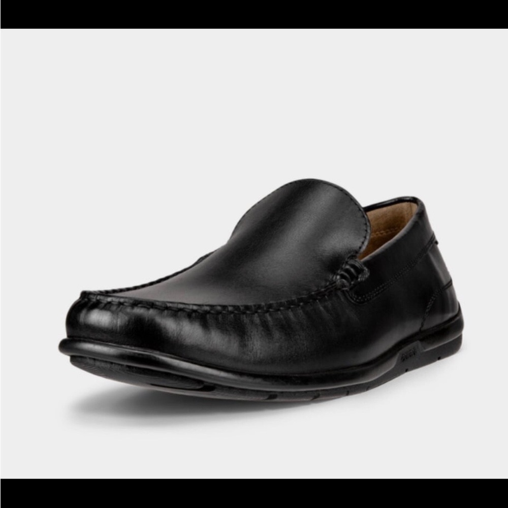 ECCO Classic Moc 2.0 Men’s Black Leather Classic Moccasins EU 48 US 14